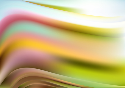Abstract Pink Green and Brown Blurred Wavy Background