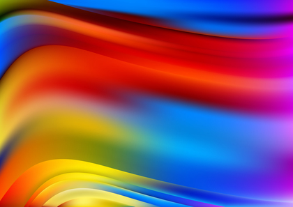 Red Yellow and Blue Blurred Waves Background