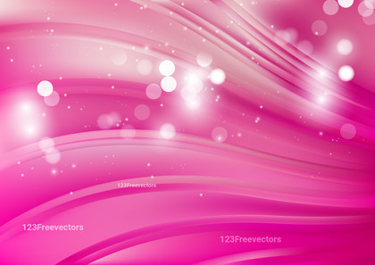 Abstract Pink Bokeh Wavy Background Design