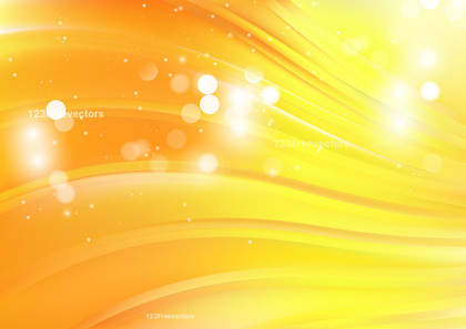Orange and Yellow Abstract Bokeh Curve Background