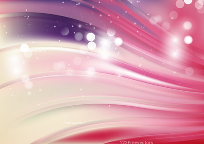 Pink Blue and Brown Abstract Bokeh Wavy Background