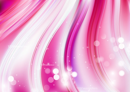 Pink and White Bokeh Vertical Wavy Background Image