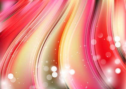 Abstract Pink and Yellow Bokeh Vertical Wavy Background Vector Eps