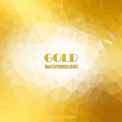 Golden Low Poly Background Image