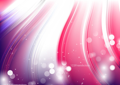 Abstract Pink Blue and White Bokeh Curve Background