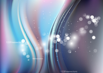 Pink Blue and Grey Bokeh Vertical Wavy Background Illustrator