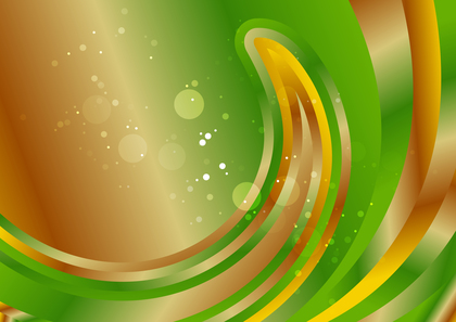 Orange and Green Abstract Curve Background Template Vector Eps