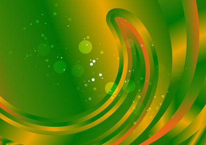 Orange and Green Curve Background Template