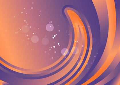 Abstract Purple and Orange Curve Background Template Graphic