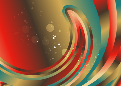 Brown Red and Blue Curve Background Template Graphic