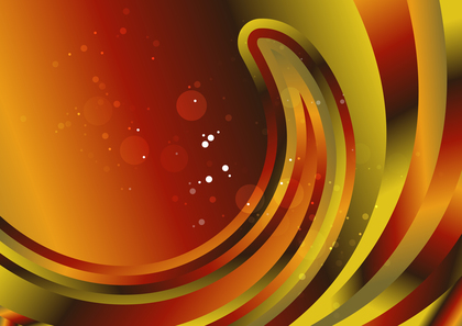 Abstract Red Green and Orange Curve Background Template