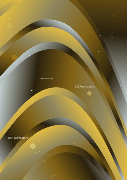 Grey and Yellow Abstract Gradient Curved Background Design