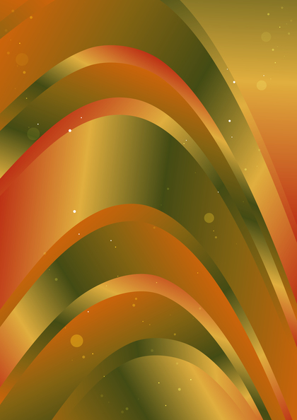 Orange and Green Gradient Curved Background