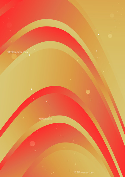 Red and Orange Abstract Gradient Curve Background Design