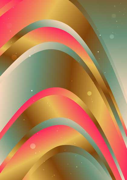 Pink Blue and Orange Abstract Gradient Curved Background