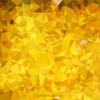 Golden Abstract Low Poly Background Template