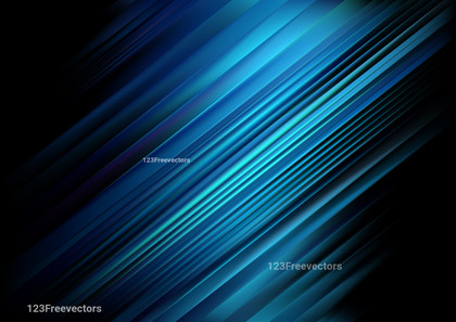 Shiny Black and Blue Straight Lines Abstract Background