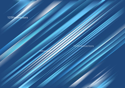 Blue and White Shiny Diagonal Lines Abstract Background Design