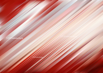Shiny Red and White Straight Lines Abstract Background Illustration