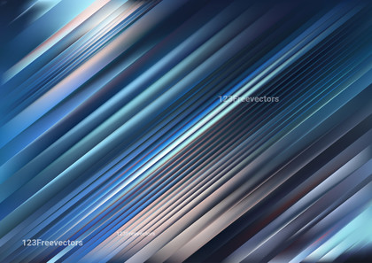 Blue and Brown Shiny Diagonal Lines Abstract Background Illustrator
