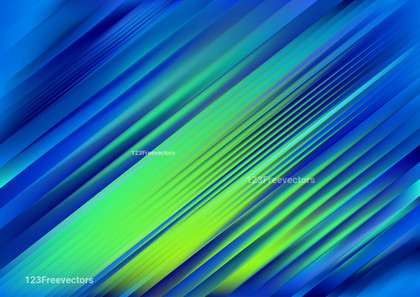 Shiny Blue and Green Straight Lines Background Vector