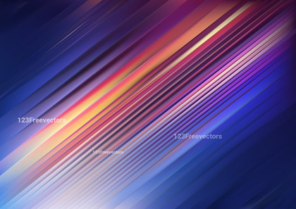 Shiny Blue and Orange Straight Lines Abstract Background Design