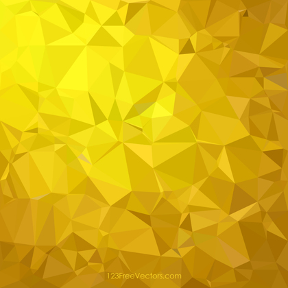 Golden Polygonal Triangular Background Design
