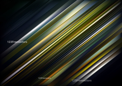 Shiny Black Blue and Green Straight Lines Abstract Background