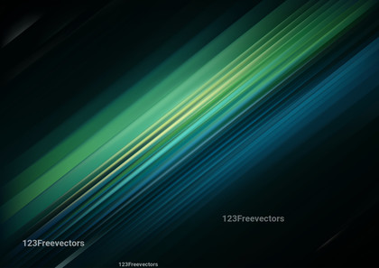 Shiny Black Blue and Green Diagonal Lines Abstract Background Vector Illustration