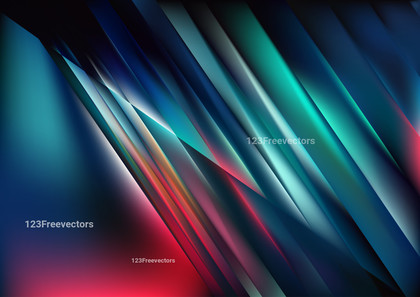 Abstract Black Red and Blue Shiny Straight Lines Background