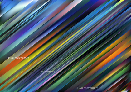Blue Green and Orange Shiny Straight Lines Background