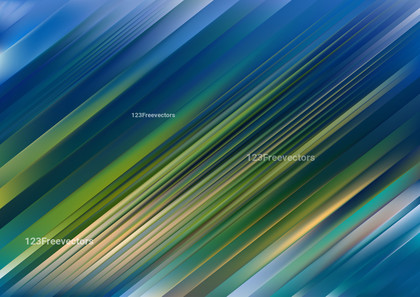 Abstract Brown Blue and Green Shiny Diagonal Lines Background