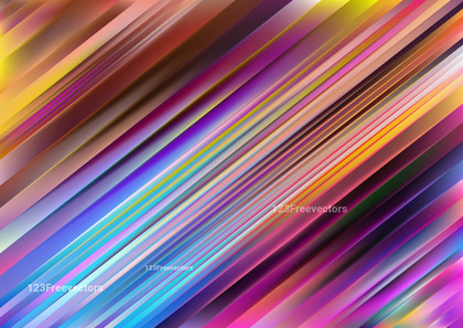 Shiny Pink Blue and Orange Straight Lines Abstract Background