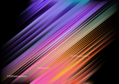 Abstract Purple Pink and Orange Shiny Straight Lines Background Vector