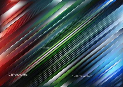 Abstract Red Green and Blue Light Shiny Straight Lines Background Illustration