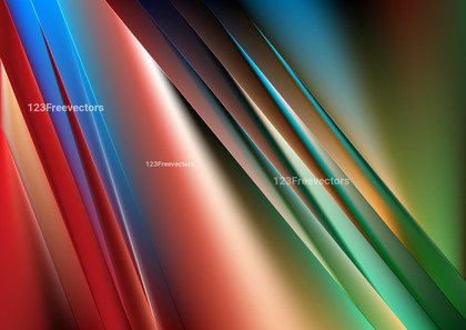 Abstract Red Green and Blue Shiny Straight Lines Background