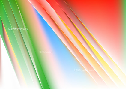 Abstract Red Green and Blue Shiny Diagonal Lines Background