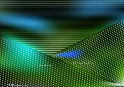 Blue and Green Parallel Lines Background