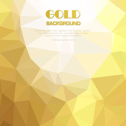 Polygonal Triangular Golden Background Template