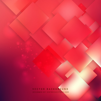 Abstract Red Geometric Square Background