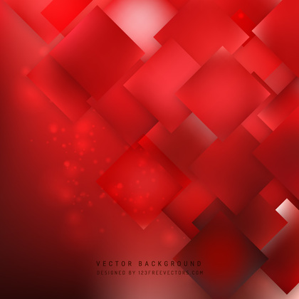 Abstract Red Square Background Template