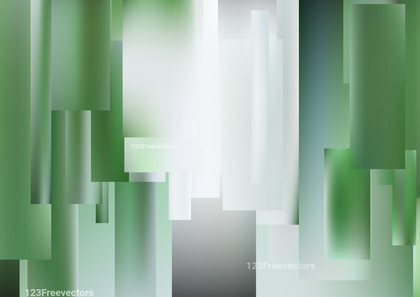 Abstract Green and White Geometric Background Illustration
