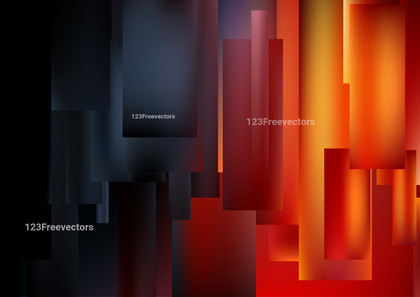 Black Red and Orange Modern Geometric Background Vector Illustration
