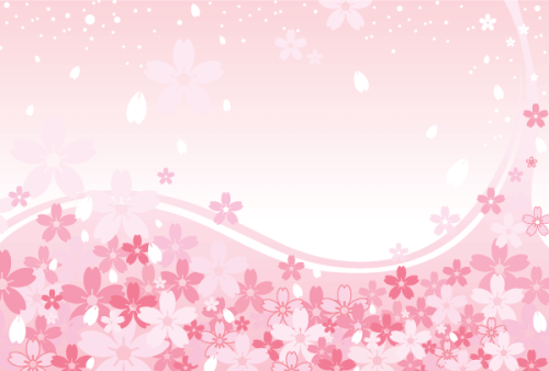 Spring Pink Cherry Blossoms Background Vector