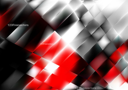 Geometric Abstract Red Black and White Background