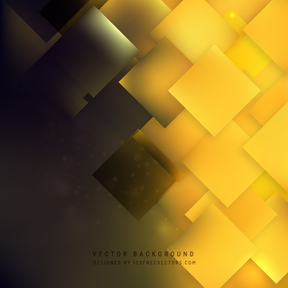 Abstract Black Yellow Square Background Pattern