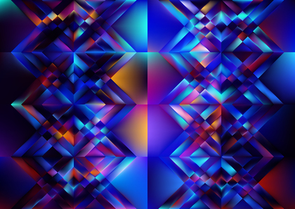 Abstract Geometric Black Red and Blue Background Graphic