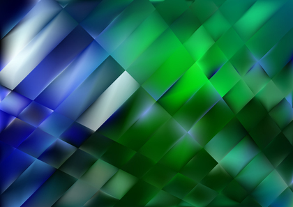 Geometric Abstract Blue Green and White Background Illustrator