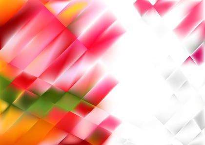 Green Orange and Pink Abstract Geometric Background
