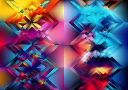 Pink Blue and Yellow Abstract Geometric Background